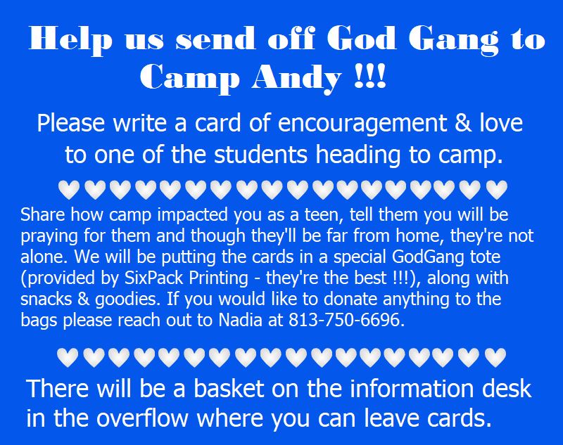 cards for camp andy