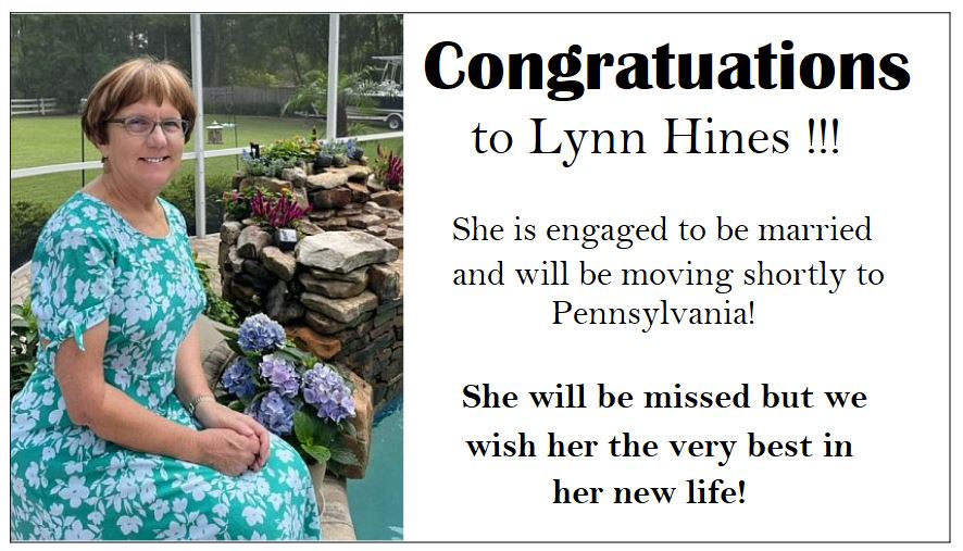 congratulations Lynn Hines